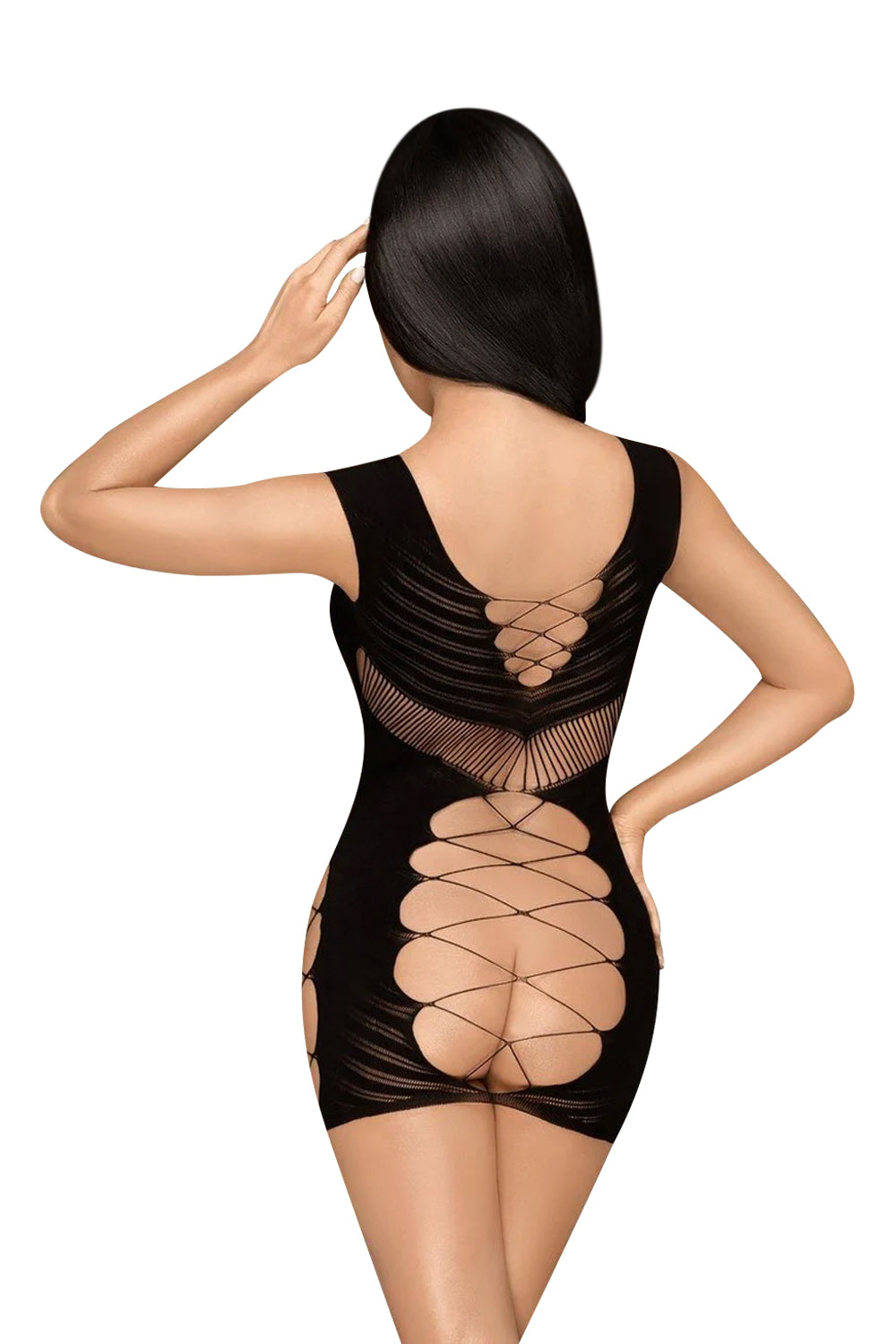 Сорочка с декоративной шнуровкой Flame on the Rock black