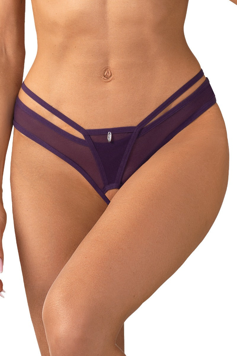 Трусики стрінги з мікросітки Vibres violet