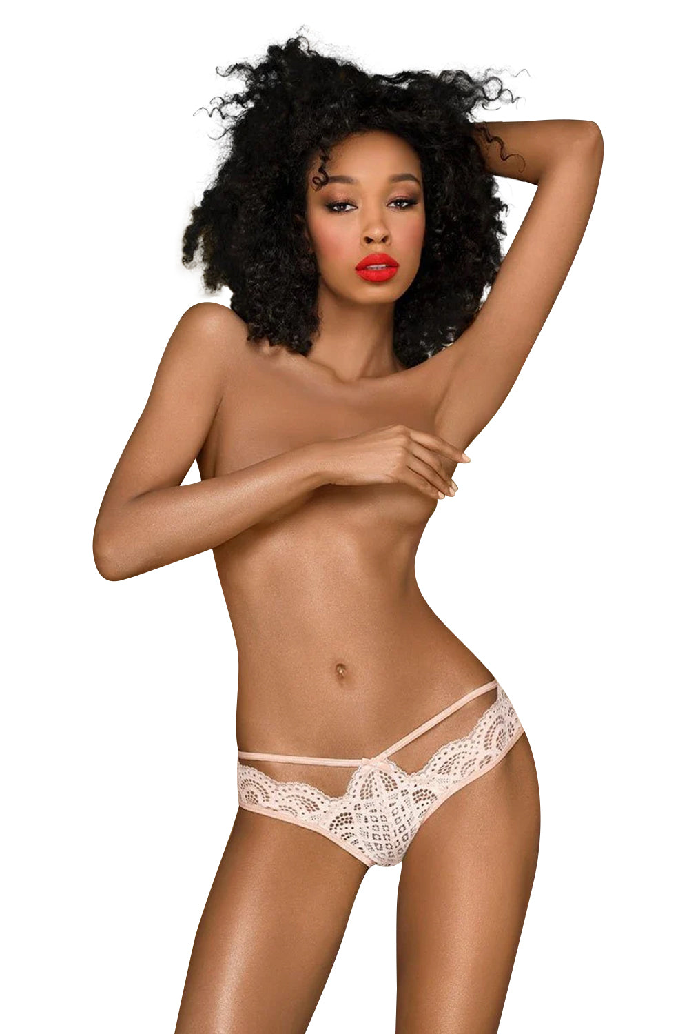 Трусики бразилиана из кружева Mermaid fantasy rose