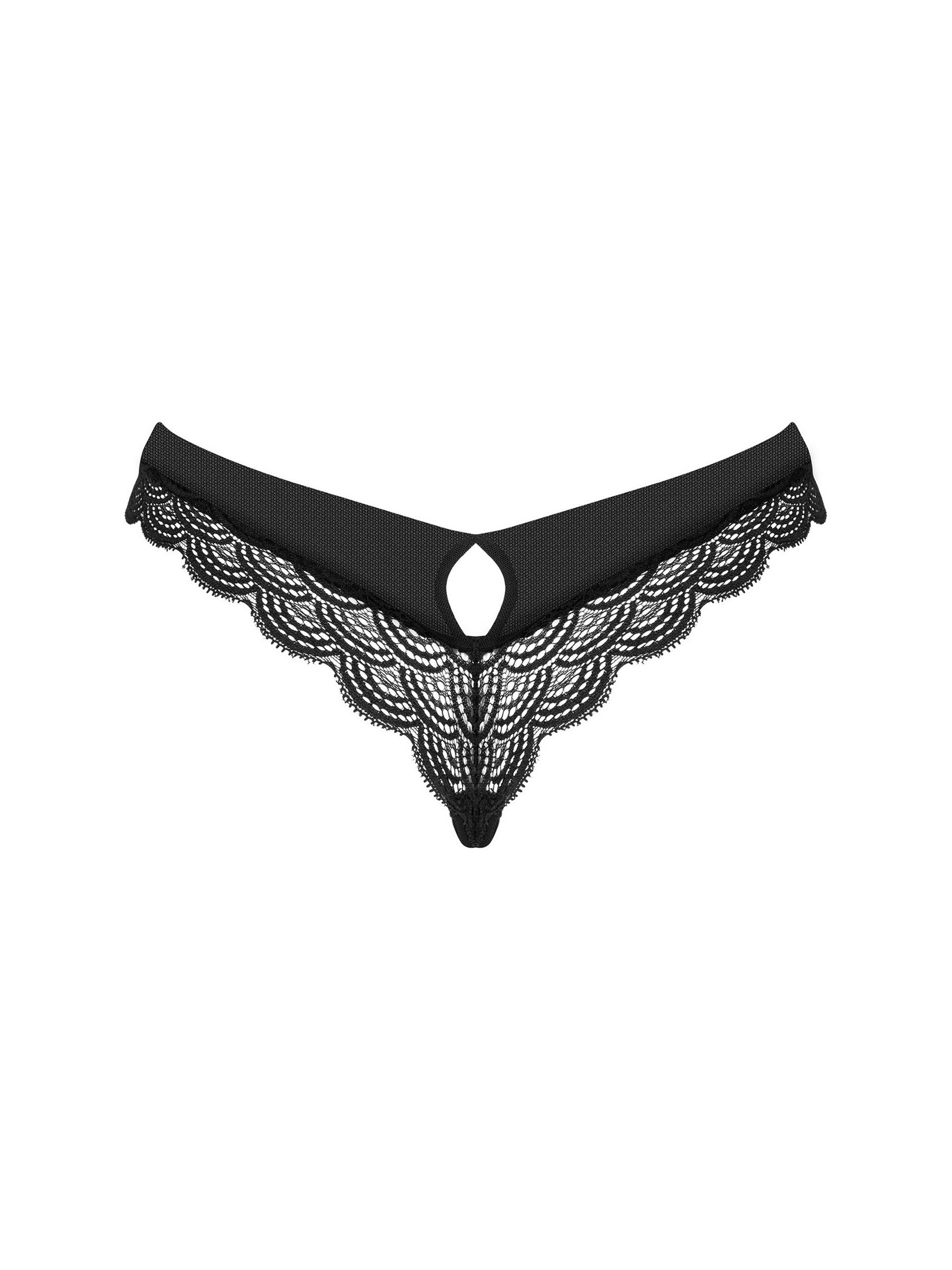 Трусики бразилиана с кружевом Chemeris