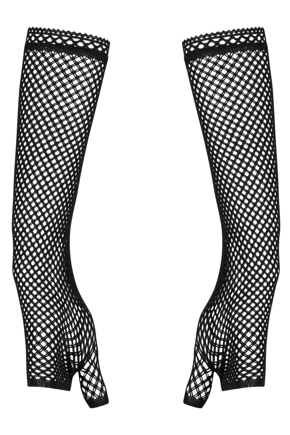 Перчатки-митенки из сетки Darkessia black