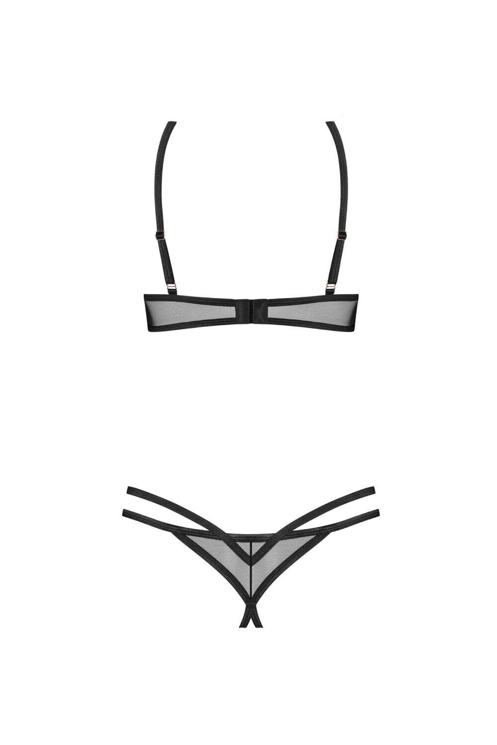 Комплект с открытой грудью Euridia black
