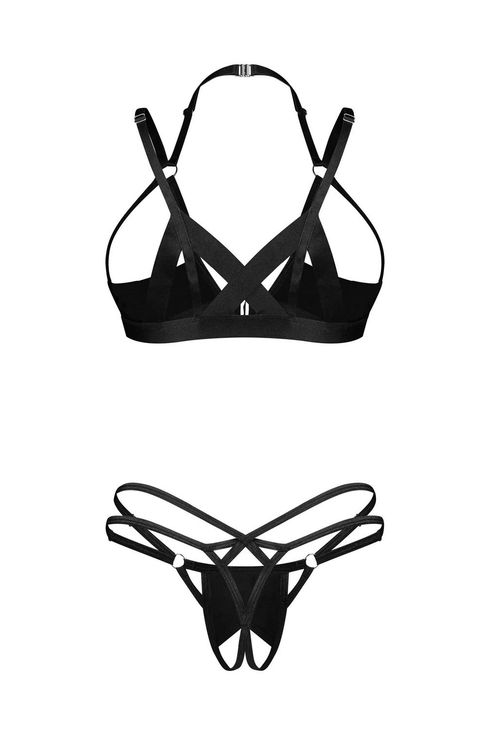 Комплект белья с вырезами Keira Lise black