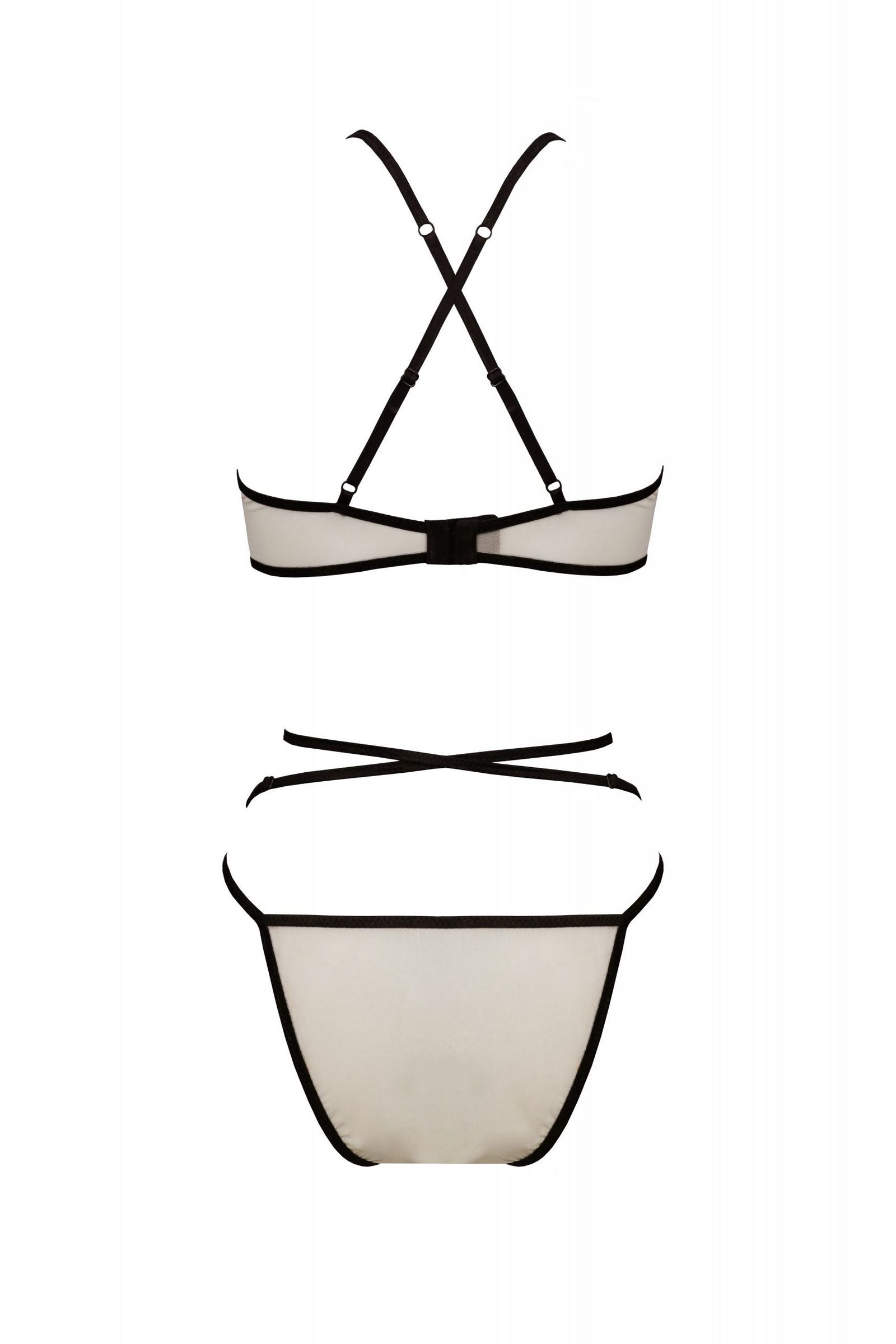 Еротичний комплект з ремінцями Chika cream