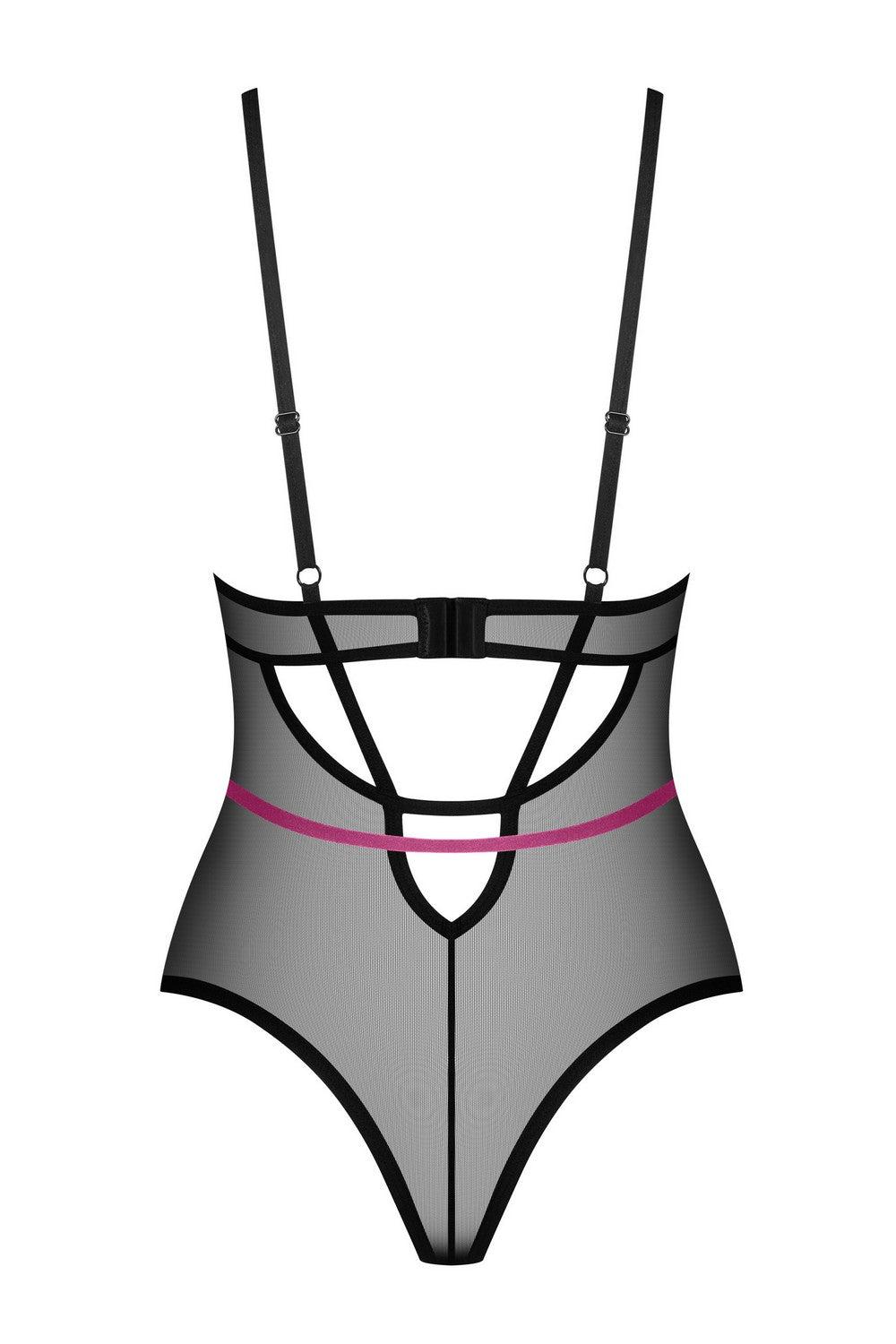 Боди из микросетки Novenes black