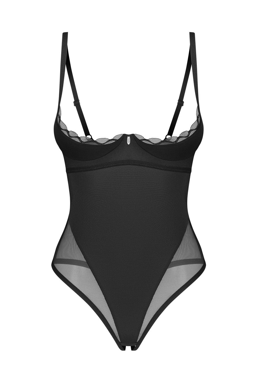 Боди с открытой грудью Stelisa black