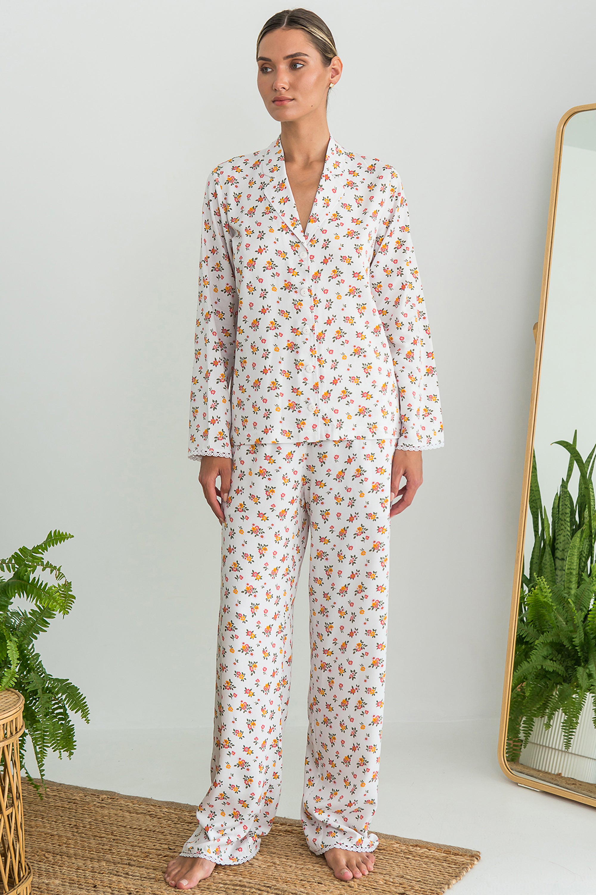 Пижама из штапеля с принтом Beauty VS0075-02-69