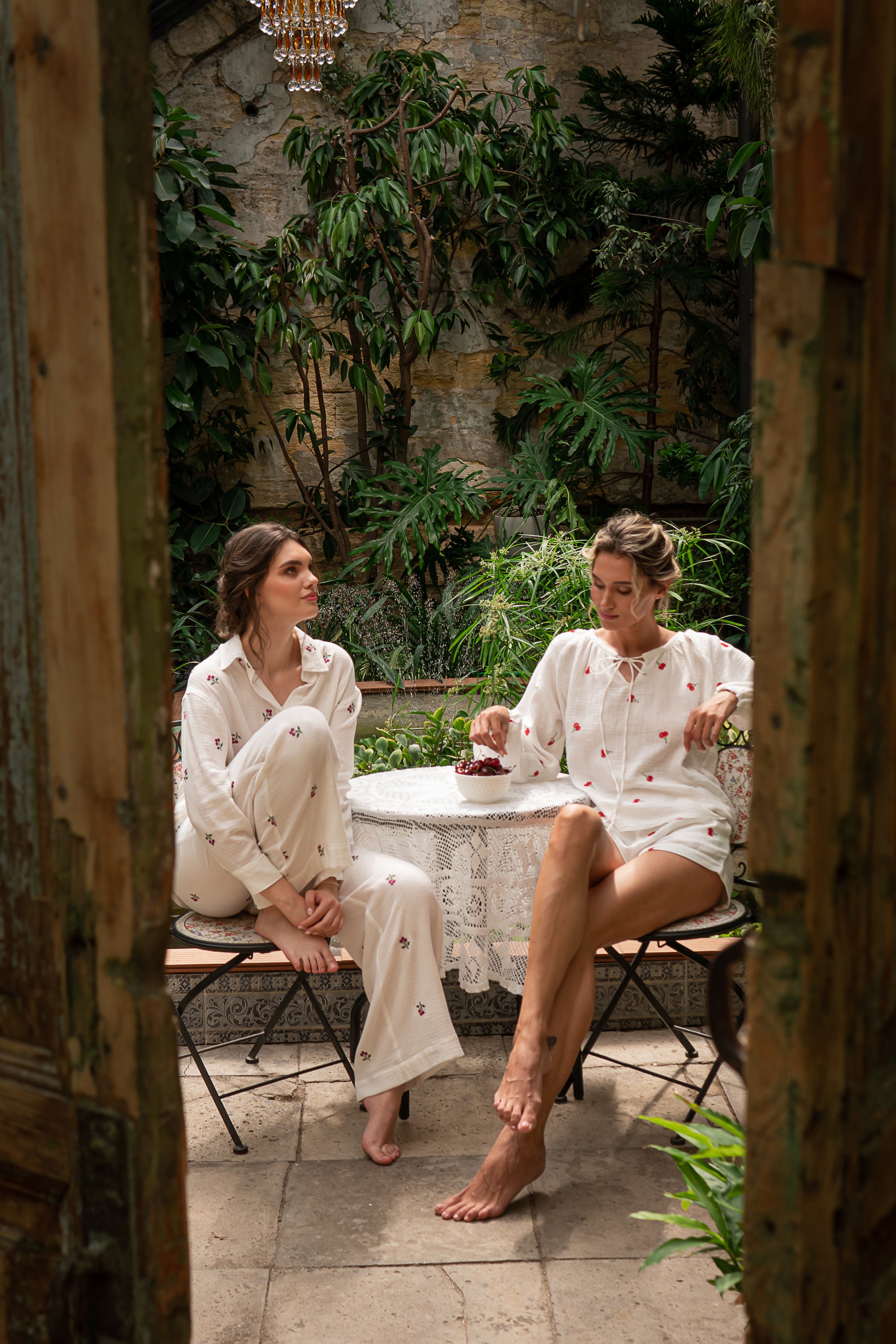 Пижамные шорты из муслина Cherry ML0068-38-08