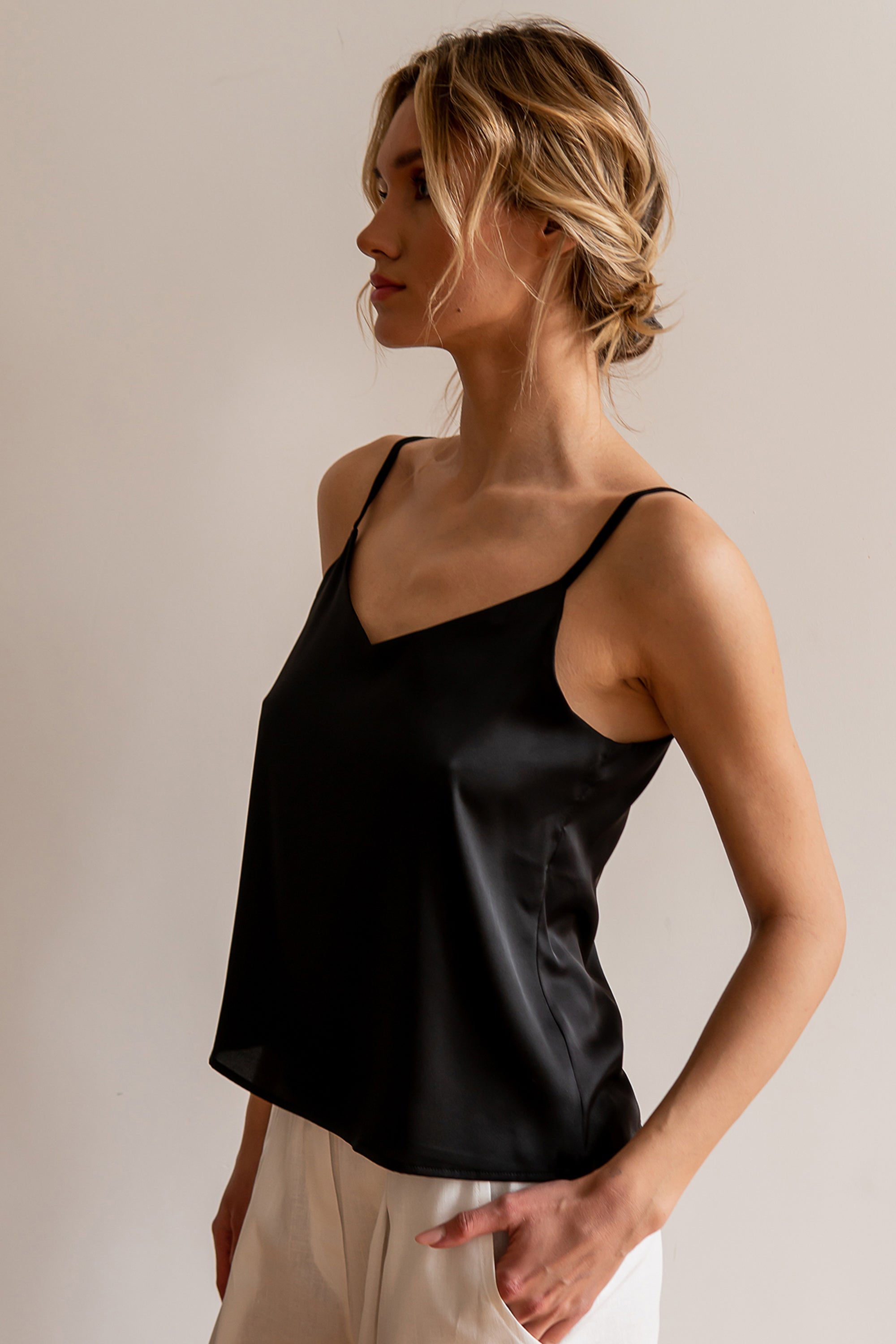 Шелковая майка Crow SH0082-16-70