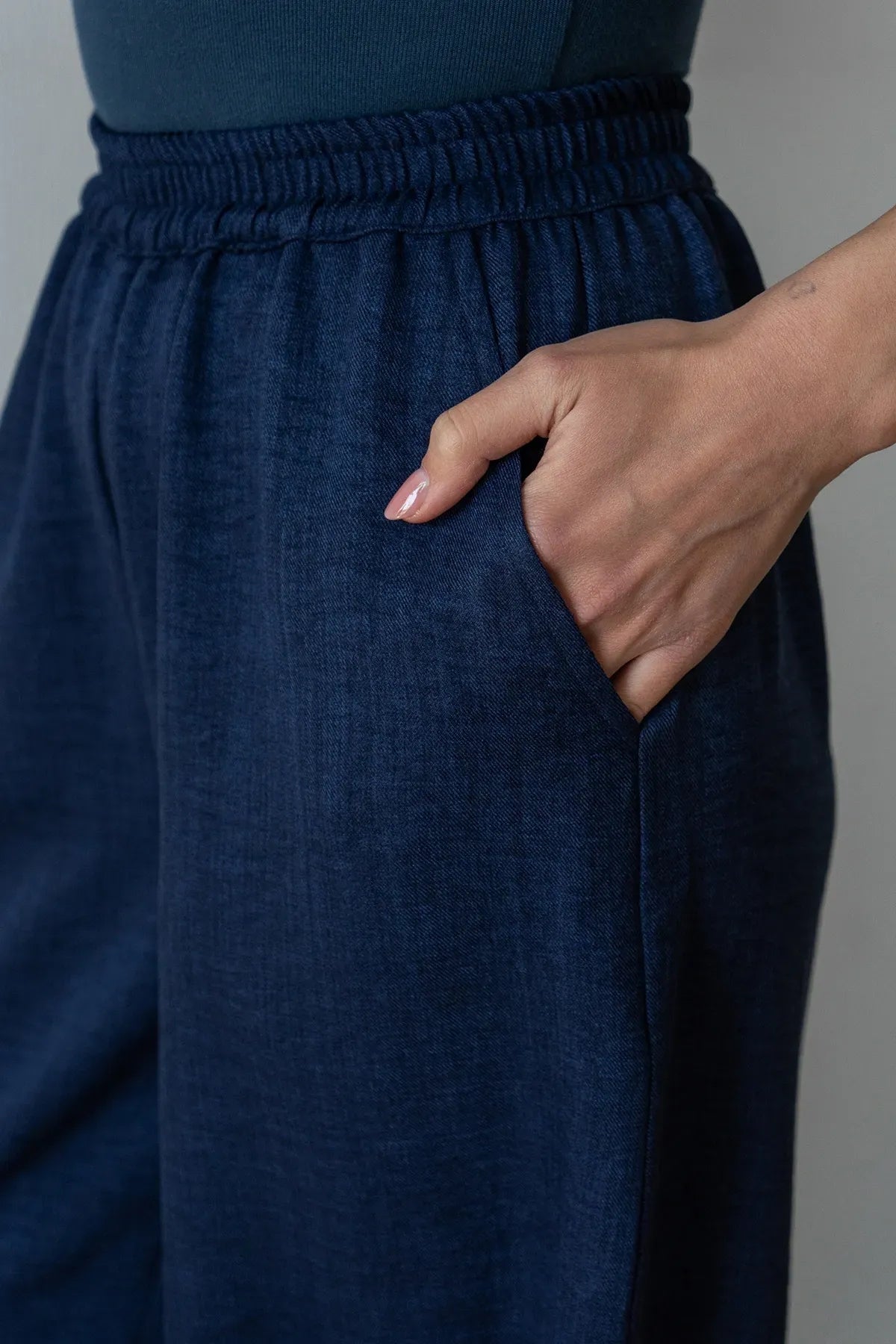 Лляні штани з кишенями Denim LN0092-13-09