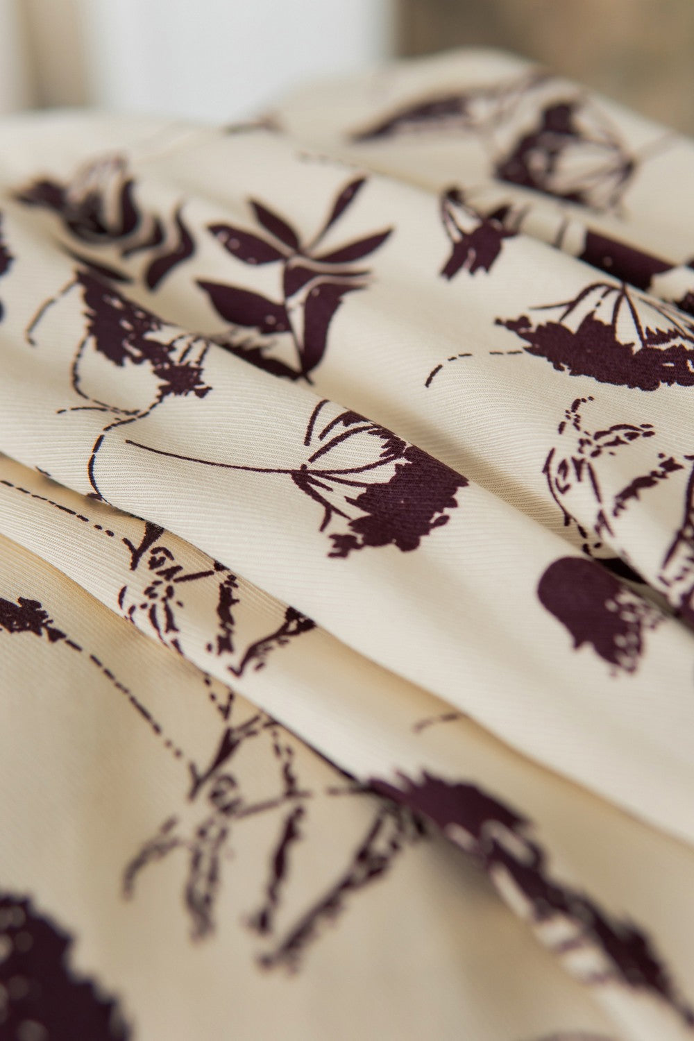 Рубашка с принтом из штапеля Dianne VS0059-28-60 cream