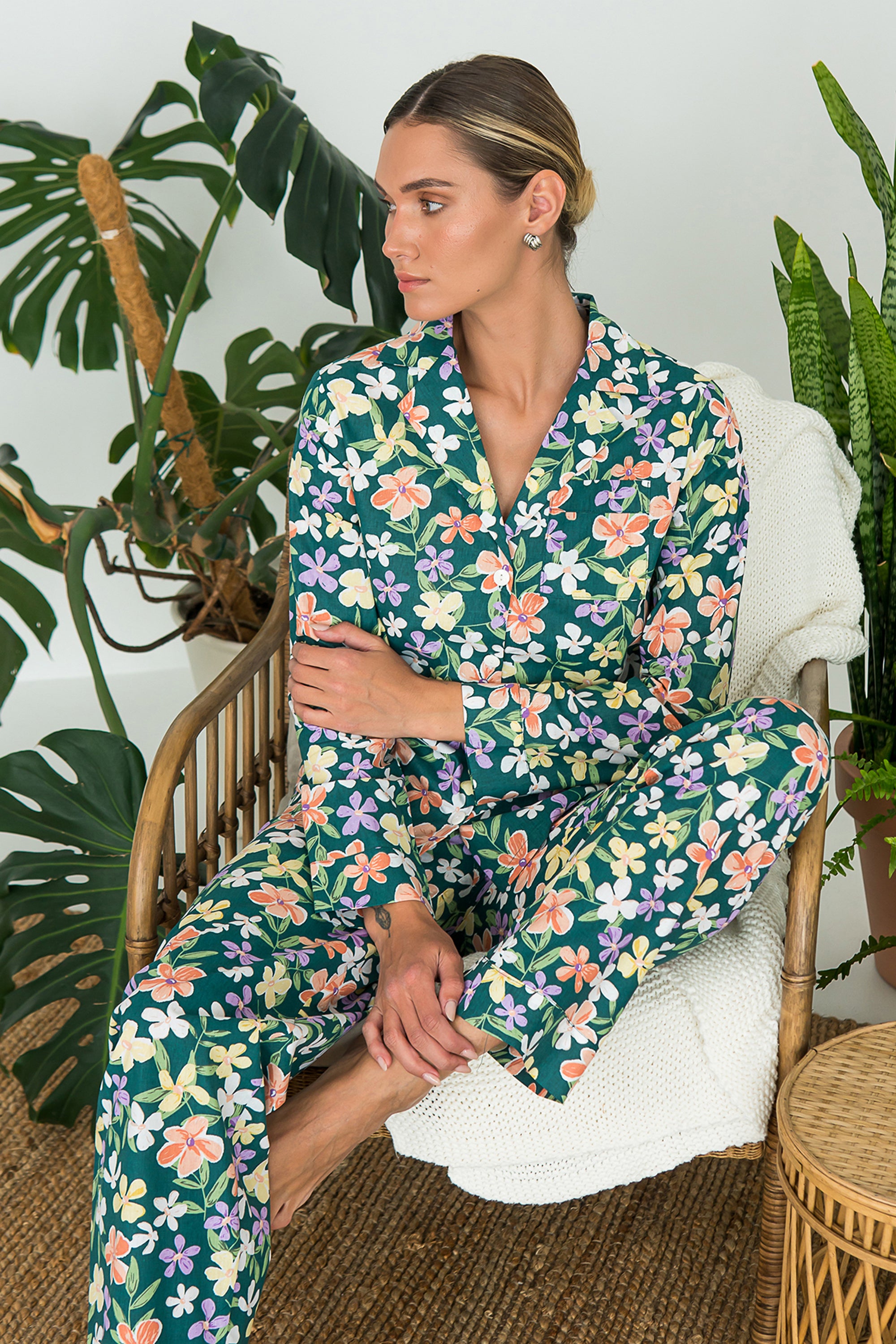 Хлопковая пижама с принтом Florance HL0057-63-69