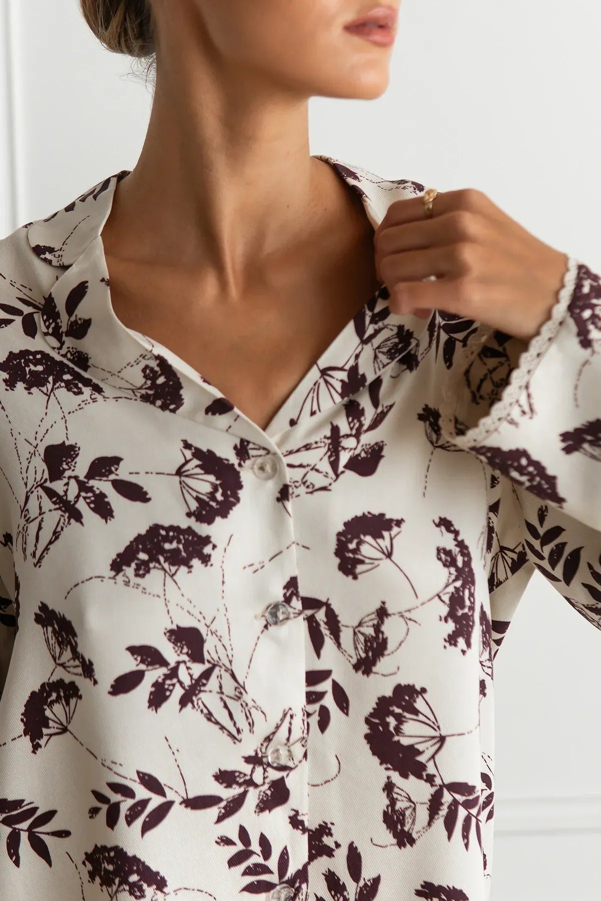 Хлопковая пижама с принтом Gina VS0075-28-69