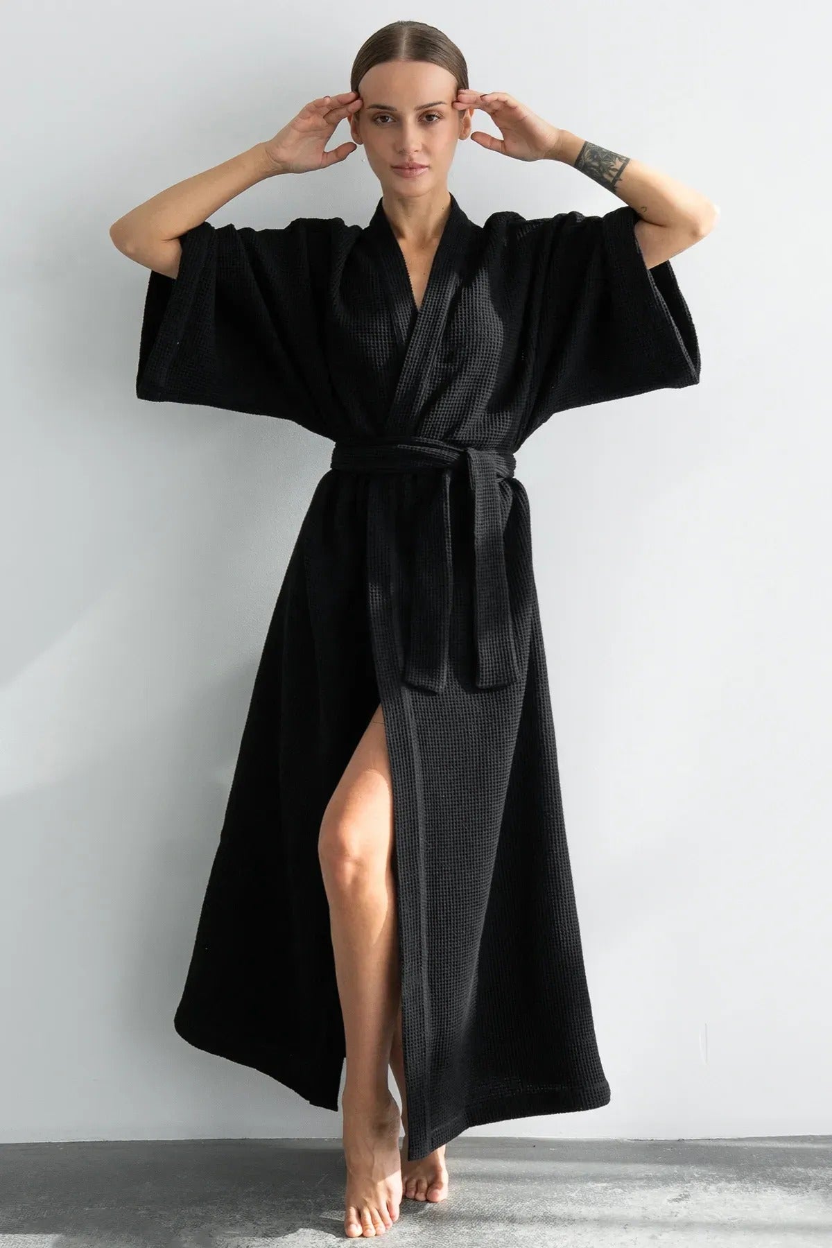 Хлопковый халат-кимоно Grease HL0035-16-04