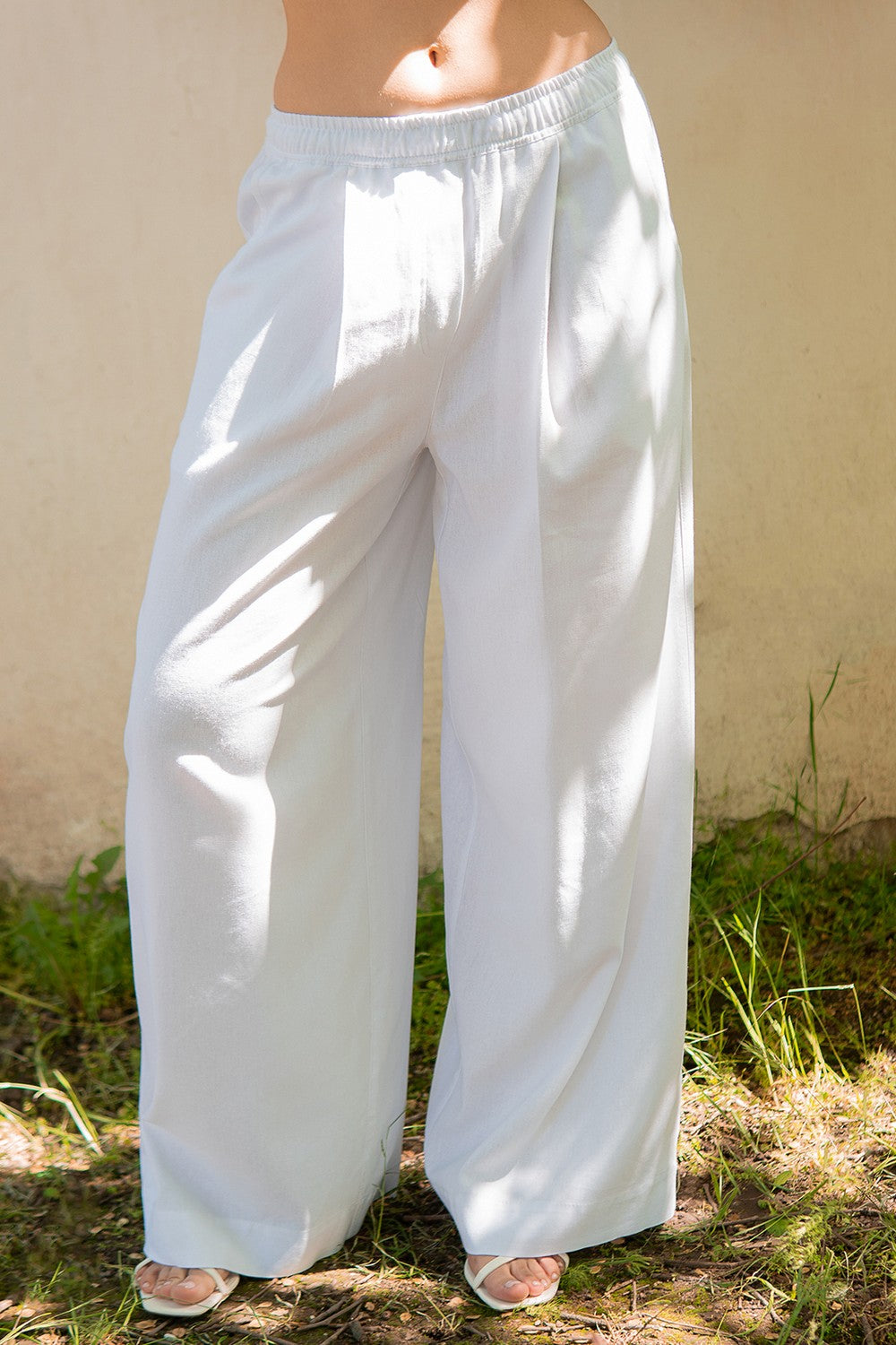 Льняные брюки с защипами Ice Cream LN0072-02-09