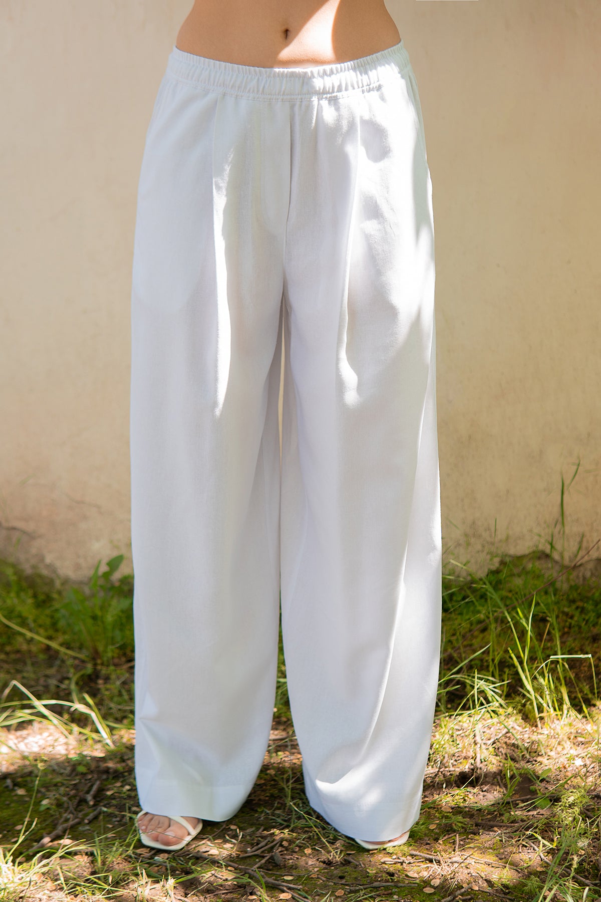 Льняные брюки с защипами Ice Cream LN0072-02-09