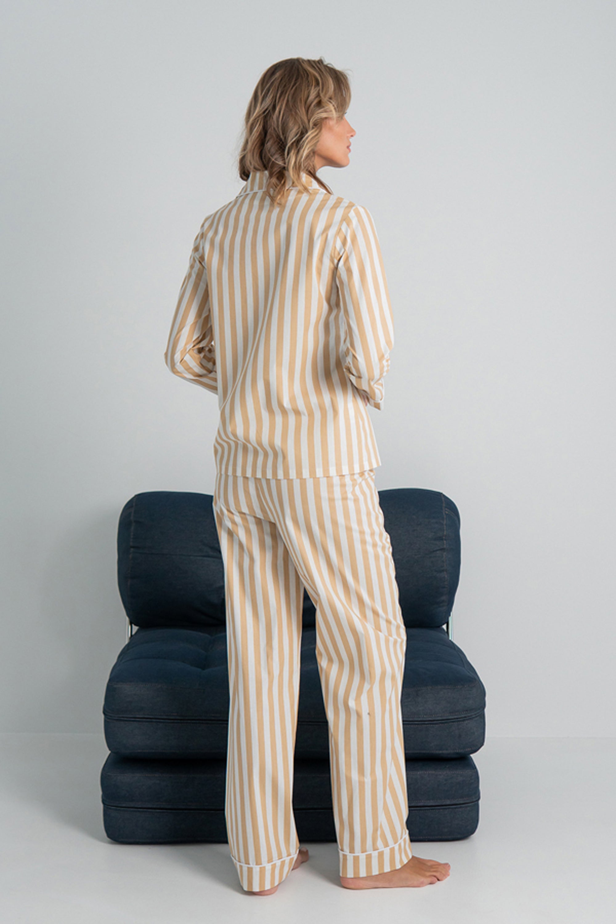 Хлопковая пижама с брюками Lines HL0010-69-69