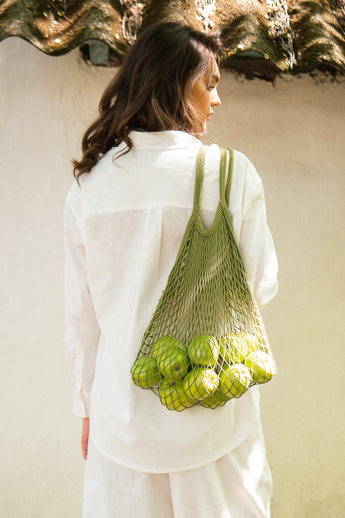 Льняная рубашка с длинным рукавом LN0058-09-60 cream