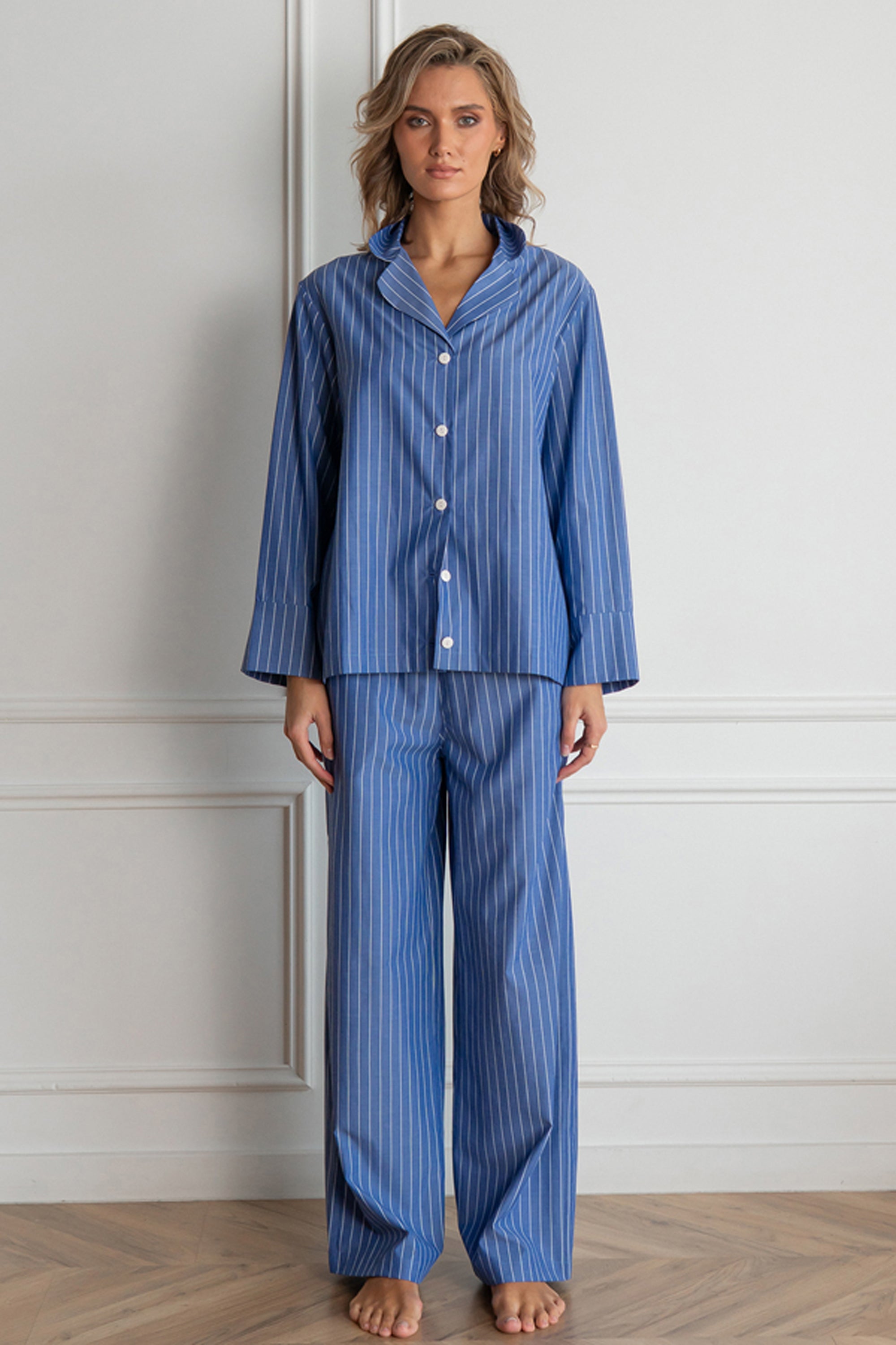 Бавовняна піжама в смужку Ocean Strip HL0073-13-69