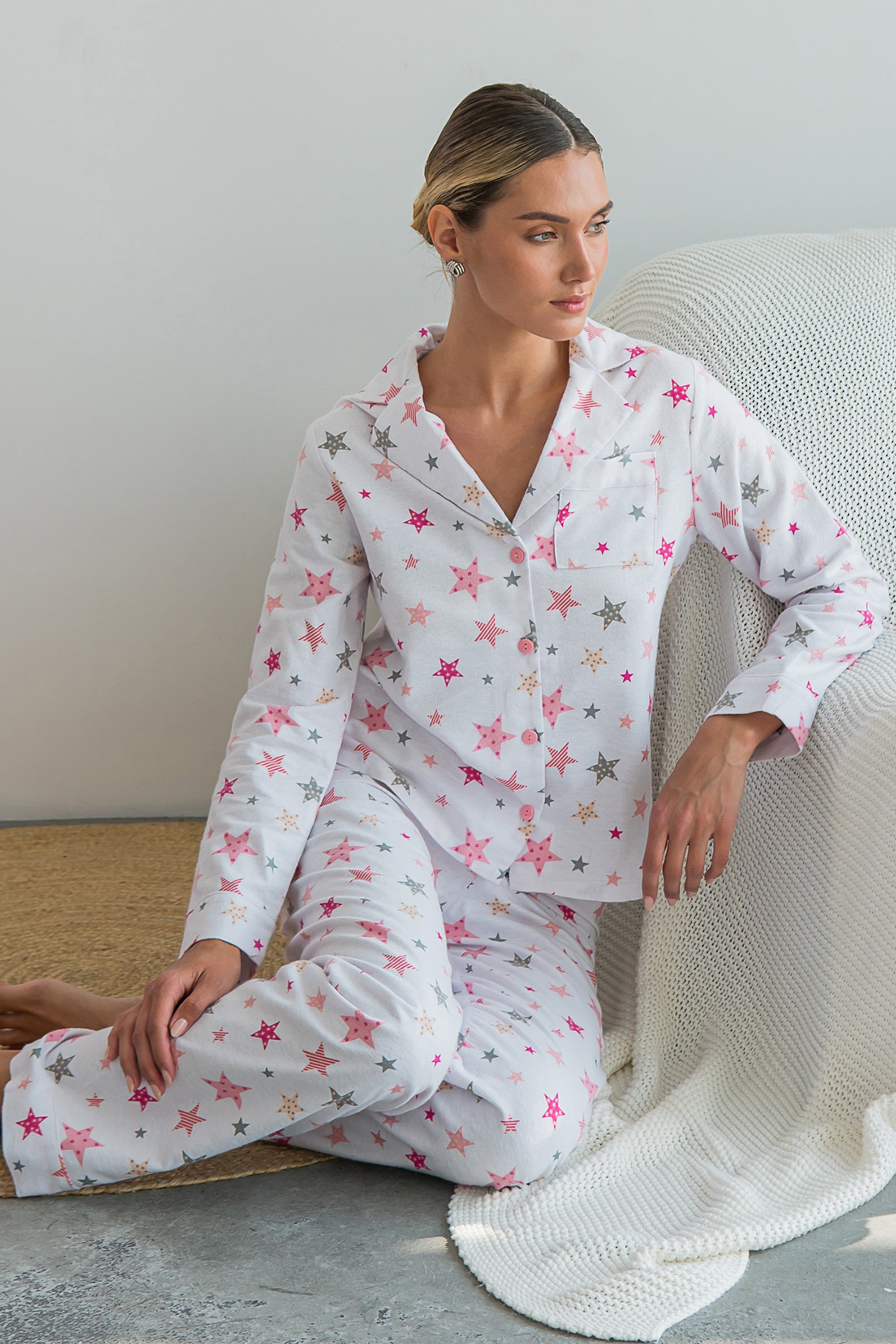 Фланелевая пижама Rose Galaxy FL0057-25-69