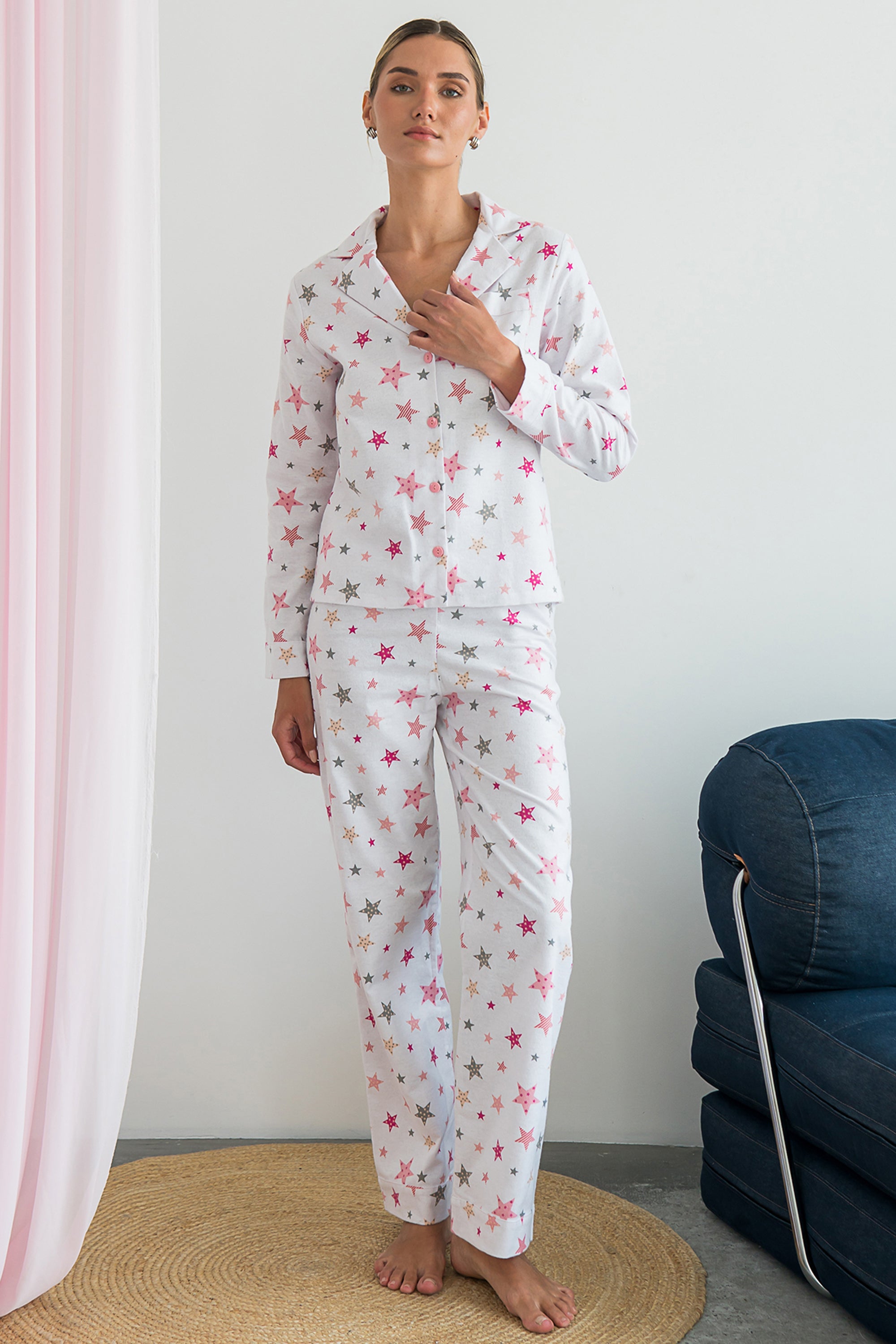 Фланелевая пижама Rose Galaxy FL0057-25-69