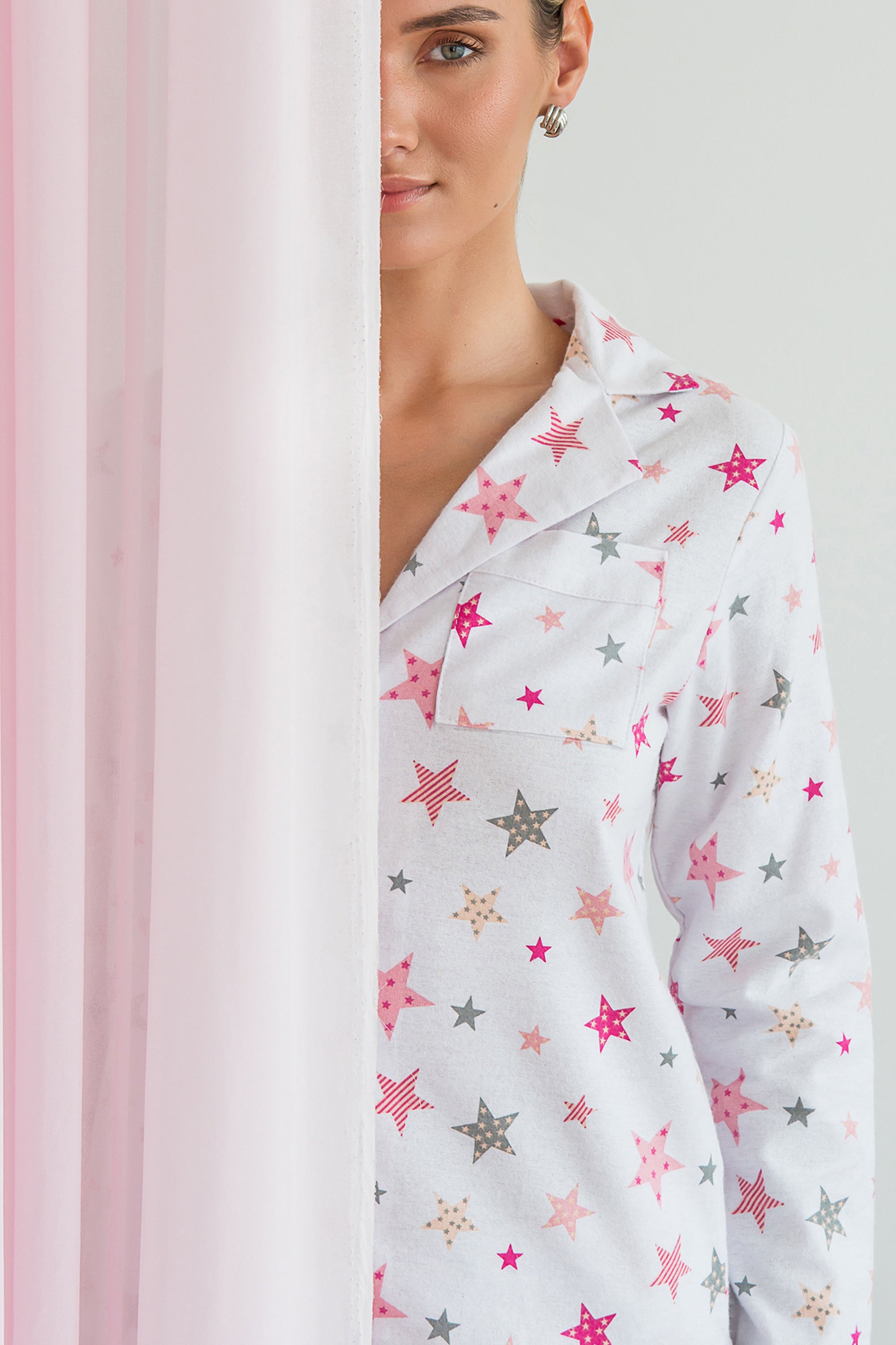 Фланелевая пижама Rose Galaxy FL0057-25-69