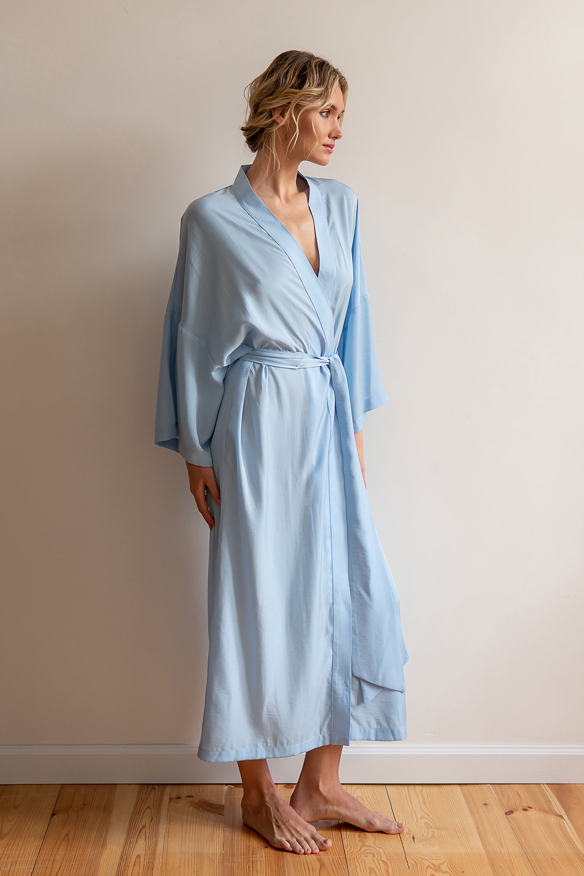 Шелковый халат-кимоно Sky SL0035-94-04