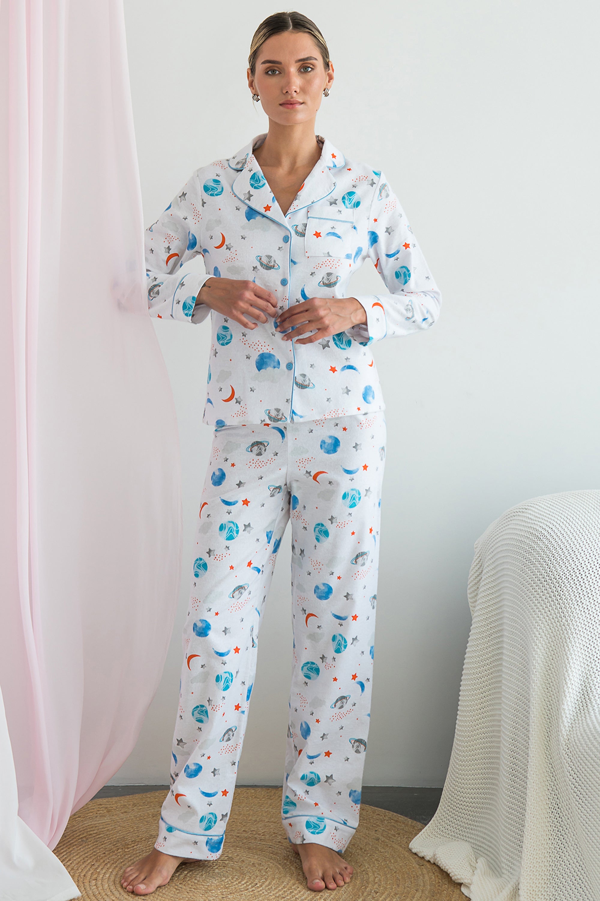 Фланелевая пижама Space FL0010-18-69