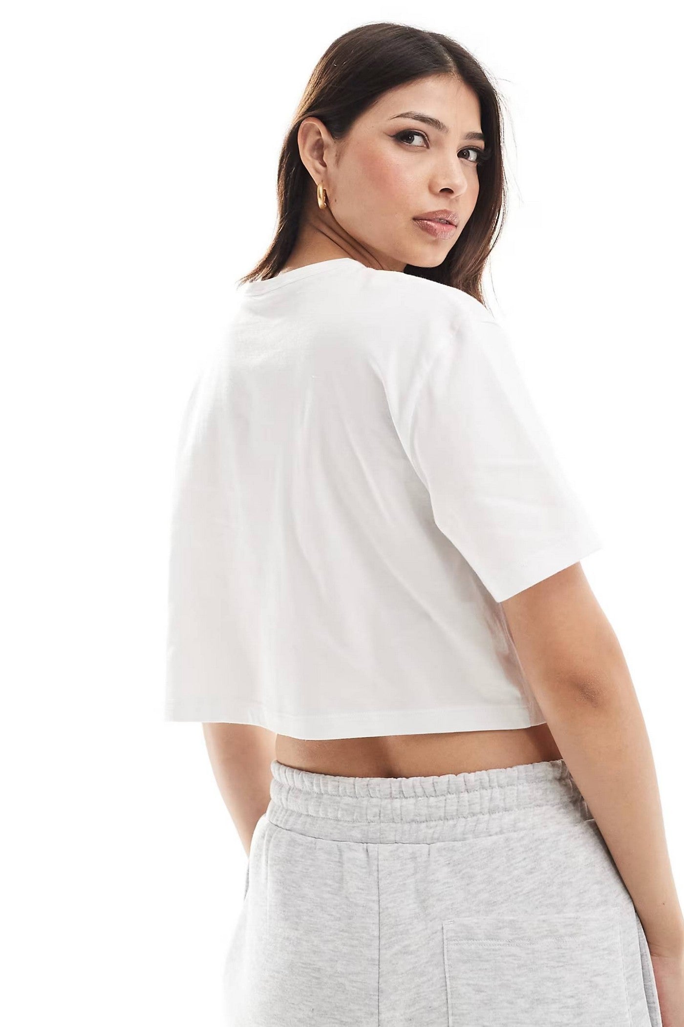 Укороченная футболка 529614265 white