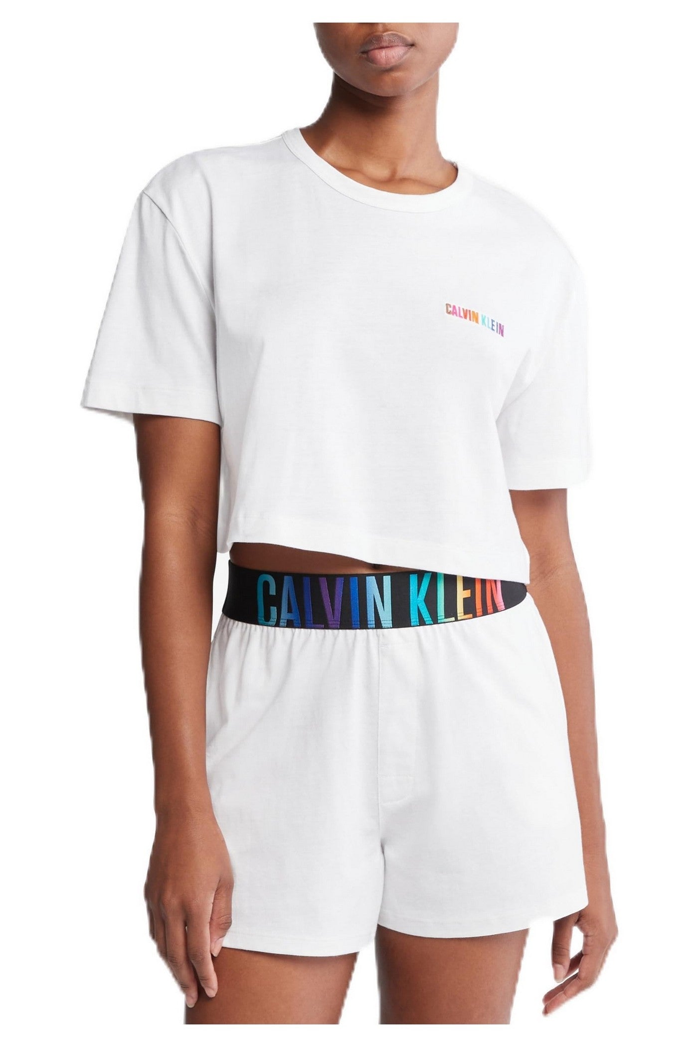 Укороченная футболка 529614265 white