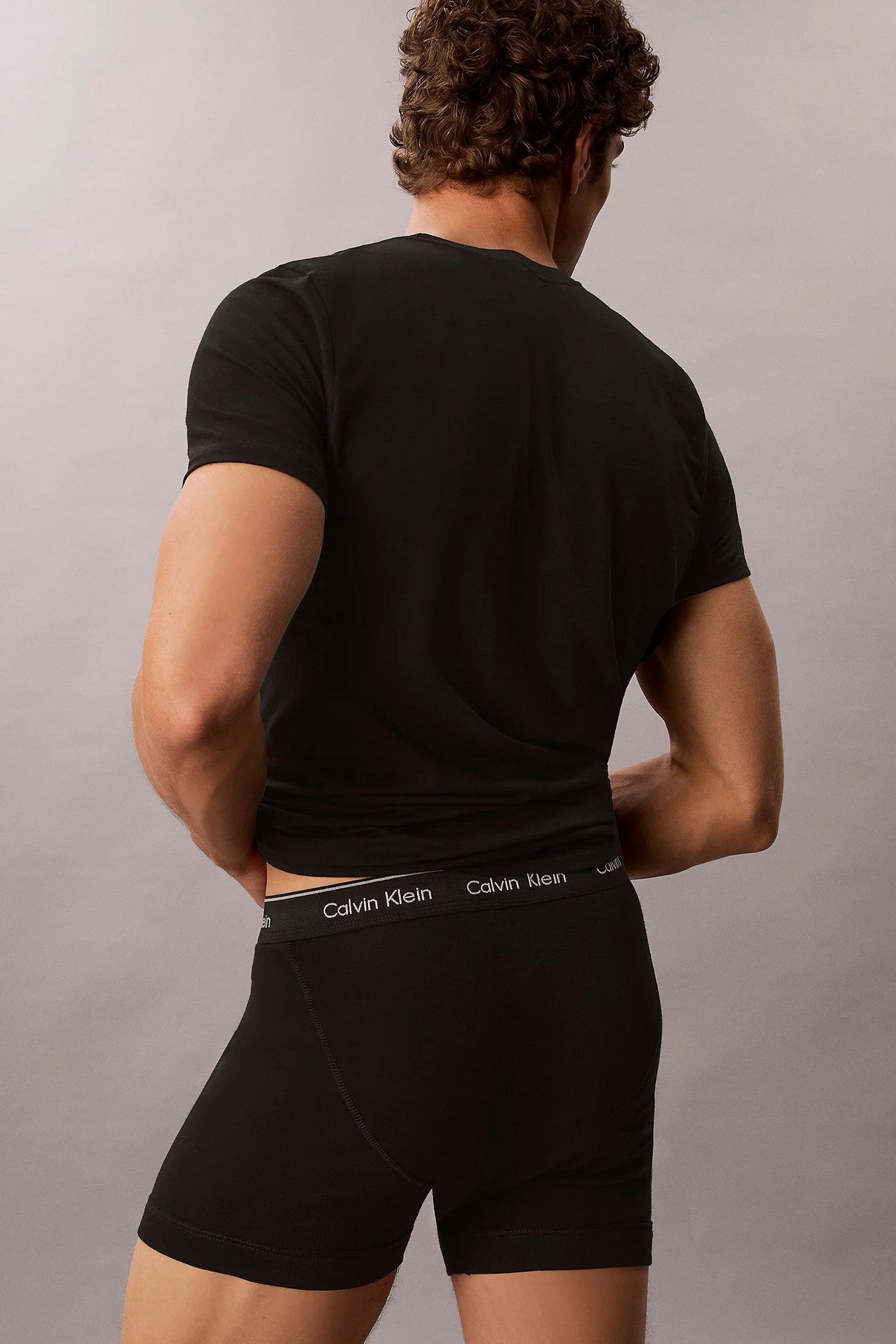 Чоловічі футболки 889662750 (5 шт.) black Calvin Klein спина