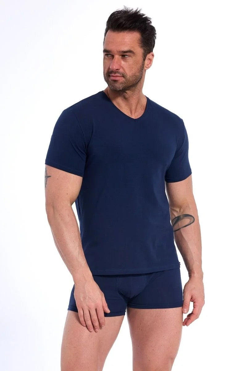 Мужская футболка из хлопка 201 New granat