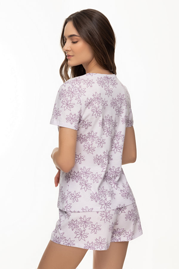 Піжамна футболка 4602/50 Ivanna lilac/violet