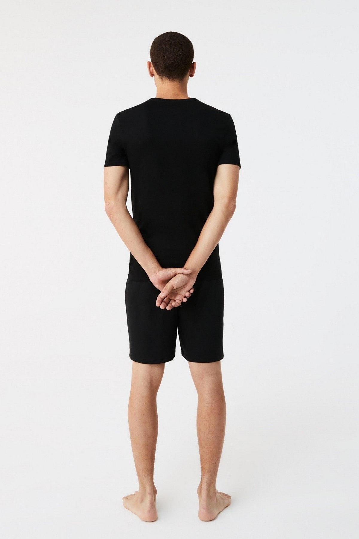 Чоловіча футболка 152996268 (3 шт.) black Lacoste