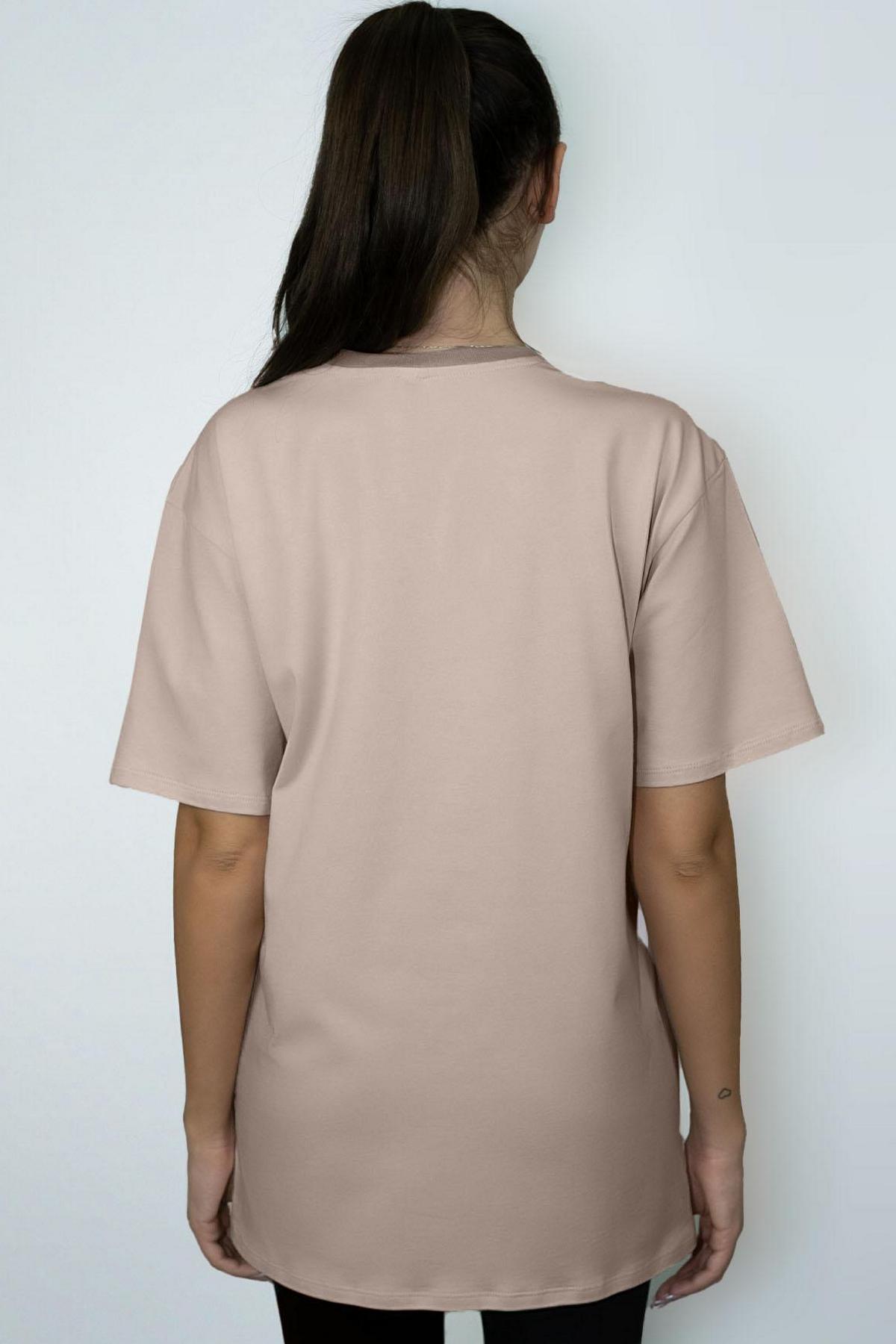 Хлопковая футболка оверсайз 1259/16088