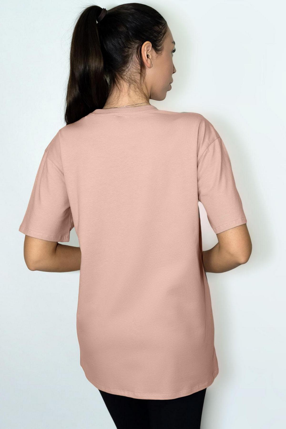 Хлопковая футболка оверсайз 1259/16511