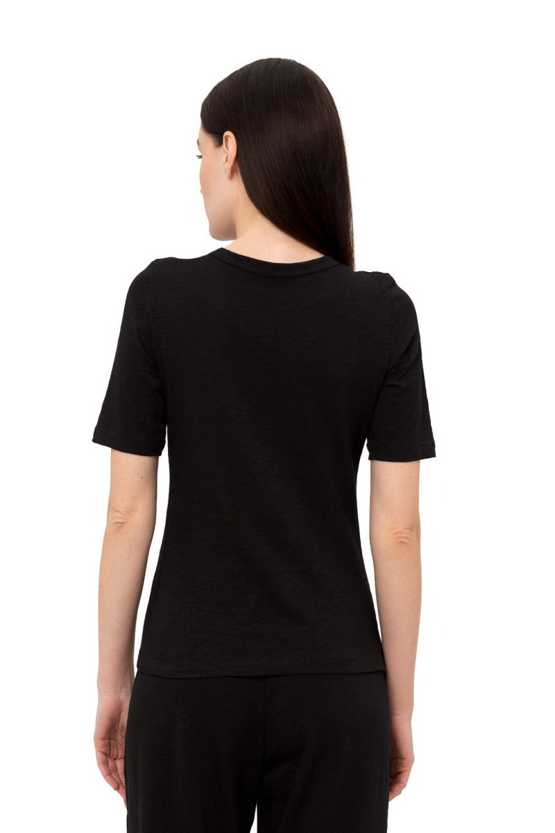 Хлопковая футболка L028 Rolly black