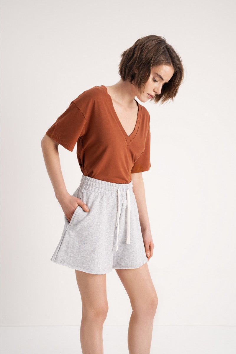 Футболка из вискозы L033 Lolita caramel