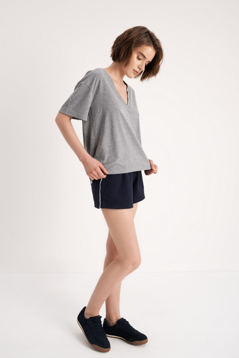 Футболка из вискозы L033 Lolita dark melange