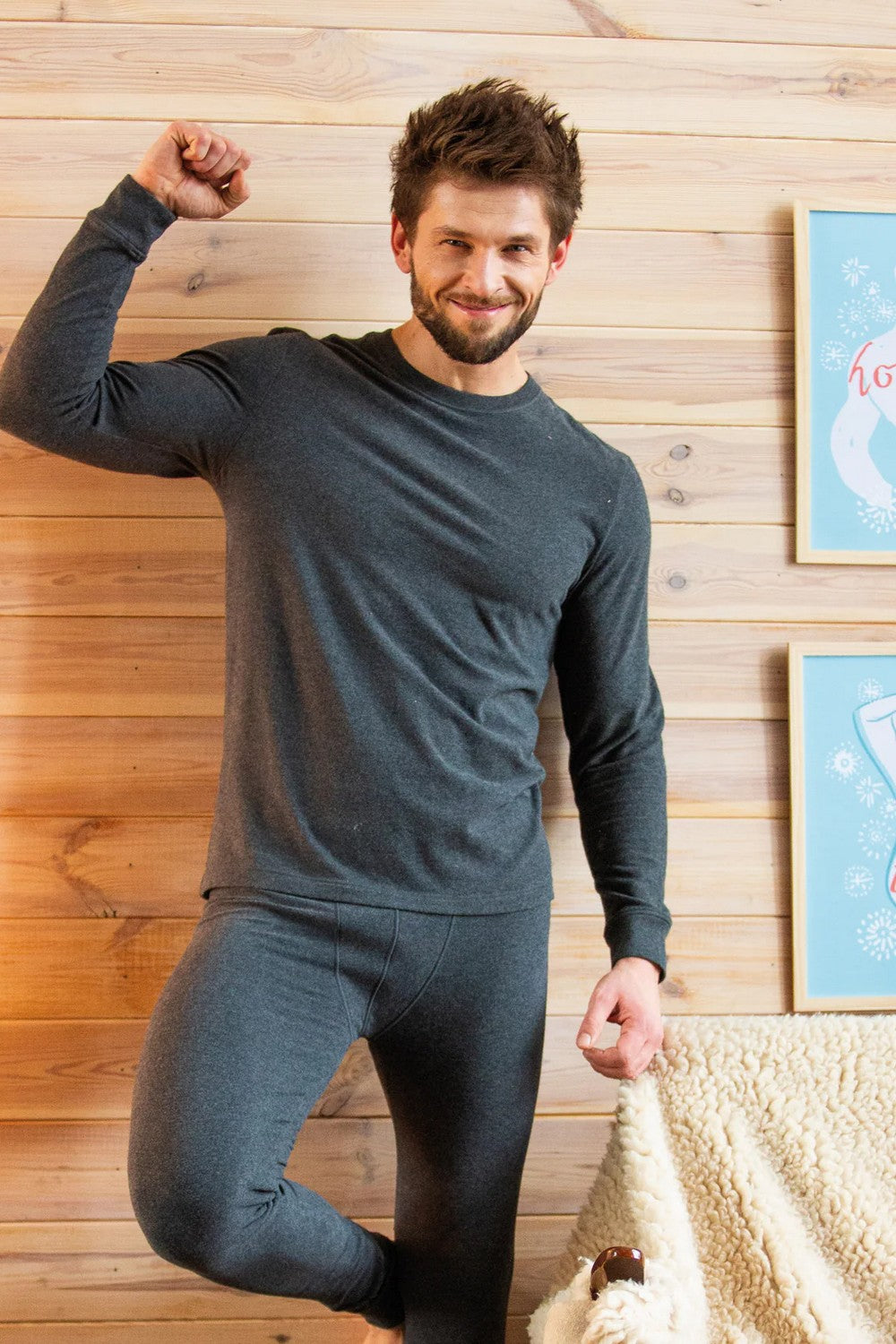 Мужская термофутболка гладкая MVD 155