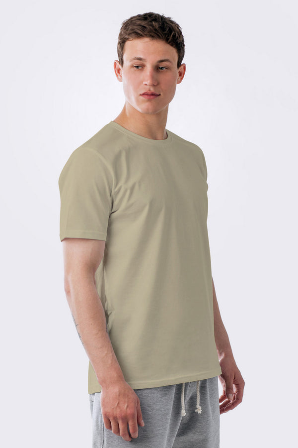 Мужская футболка из хлопка Tan t-shirt khaki