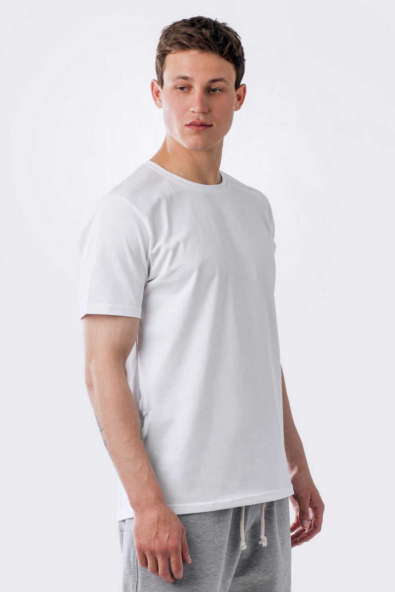 Мужская футболка из хлопка White t-shirt white