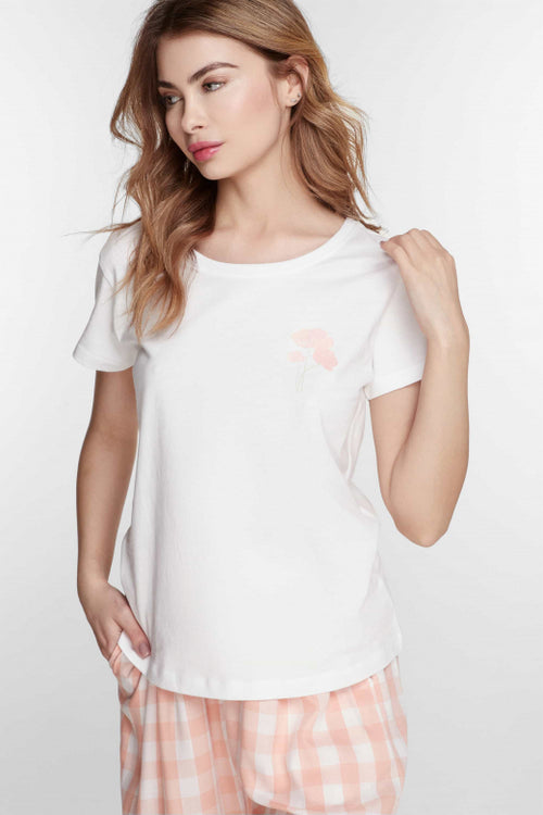 Піжамна футболка LH320-01 Peach Vibe
