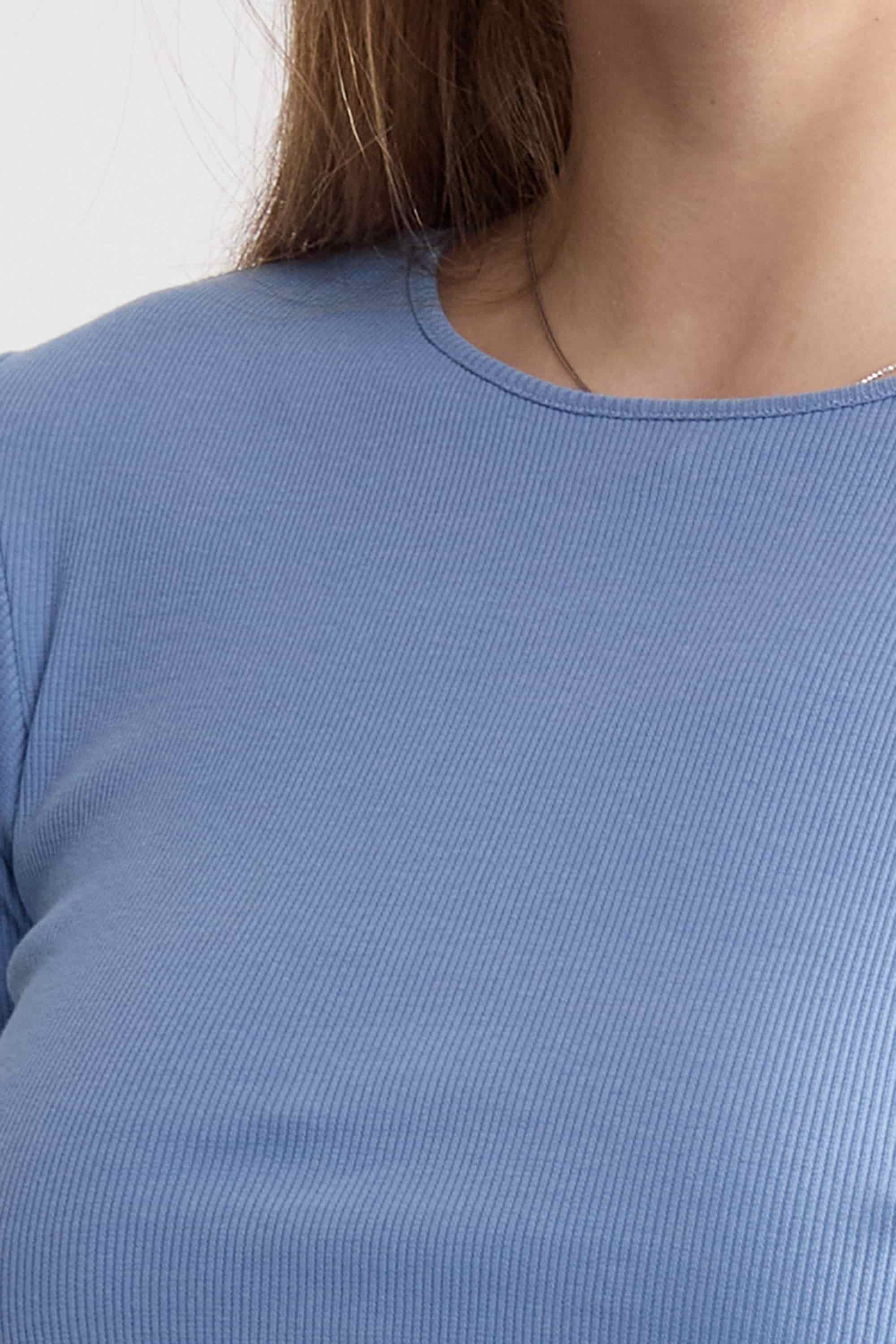 Футболка с рубчик LH320-02 Malibu blue