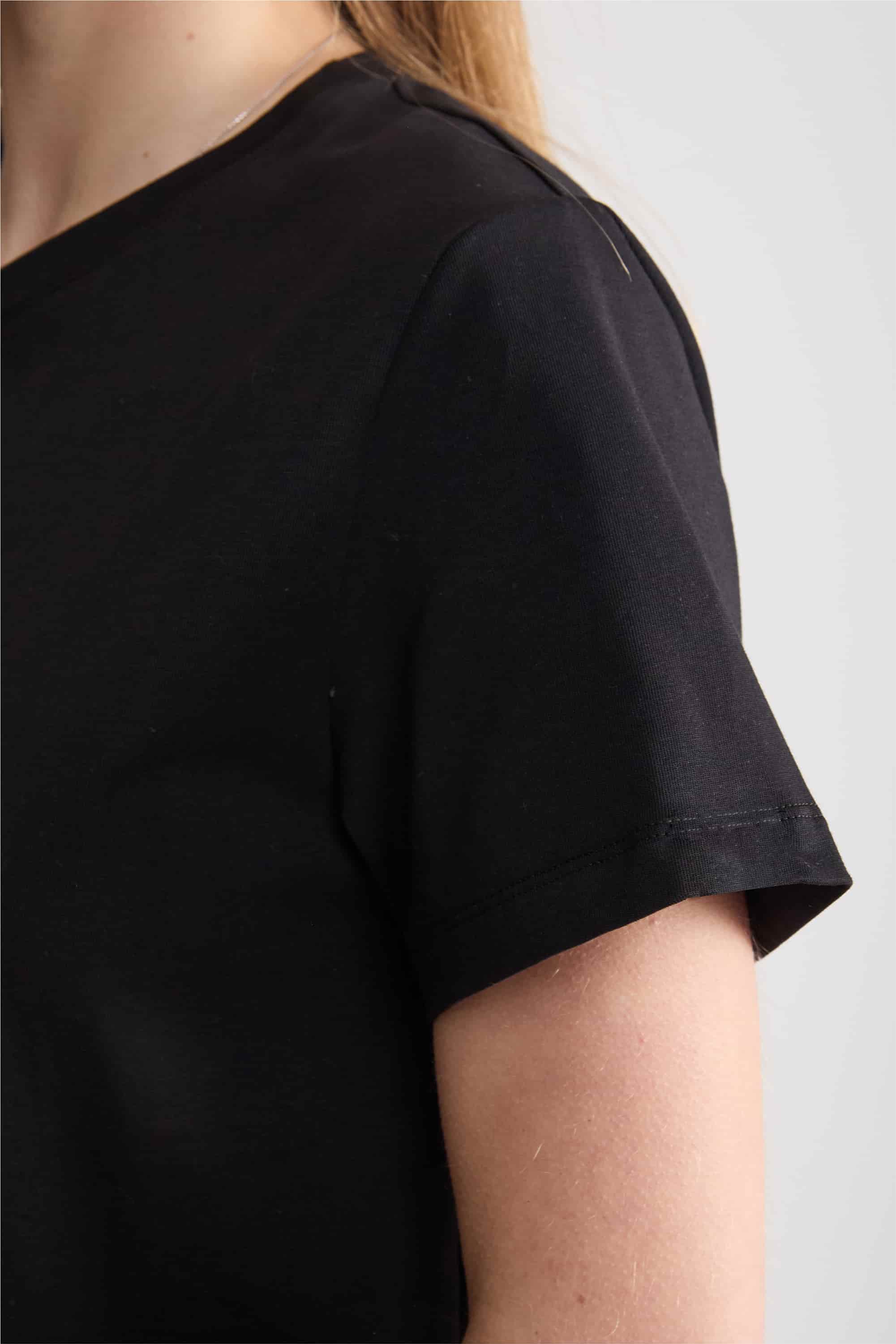 Базова бавовняна футболка LH320-03 Regular Lady Lima black