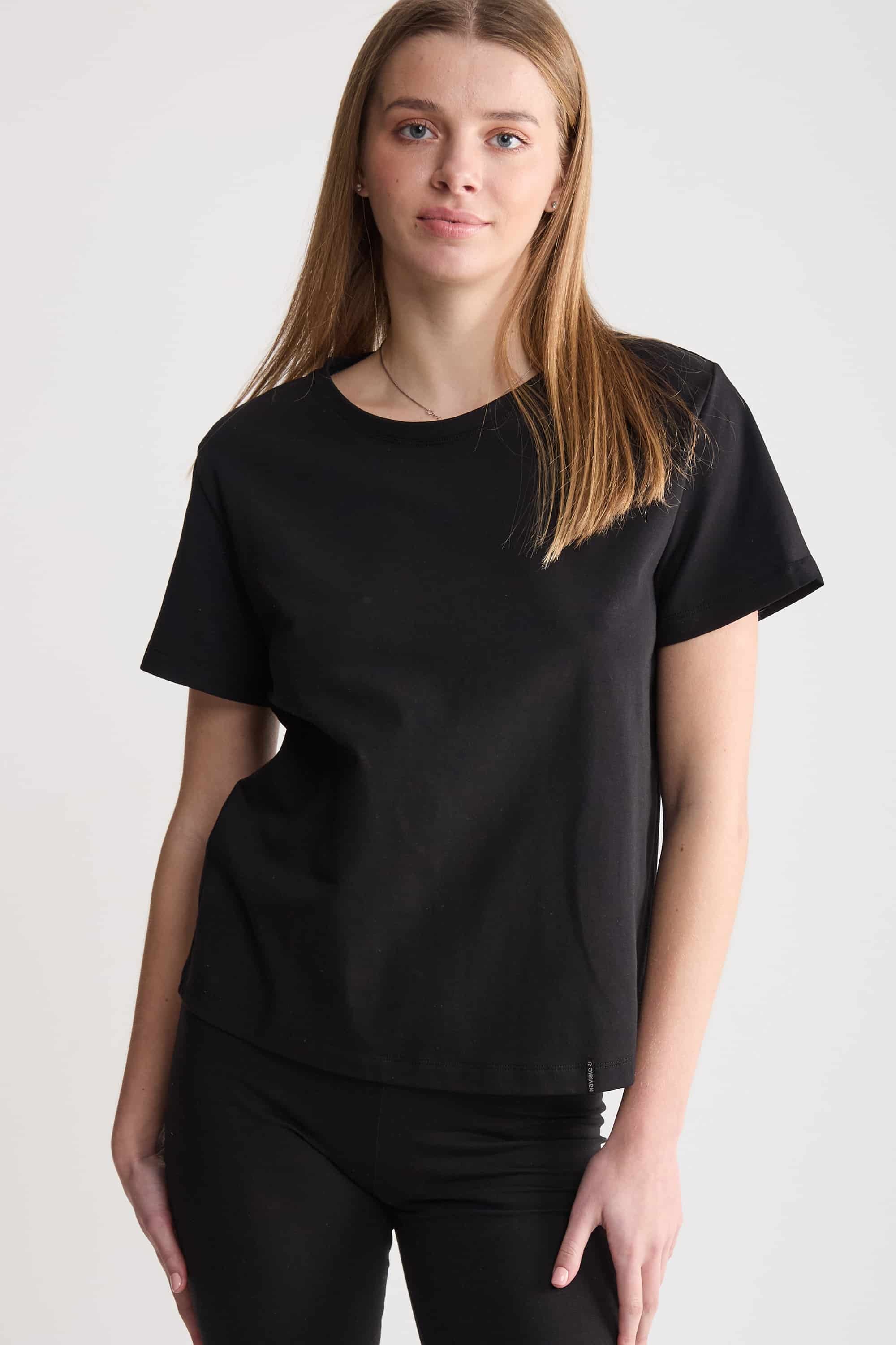 Базова бавовняна футболка LH320-03 Regular Lady Lima black