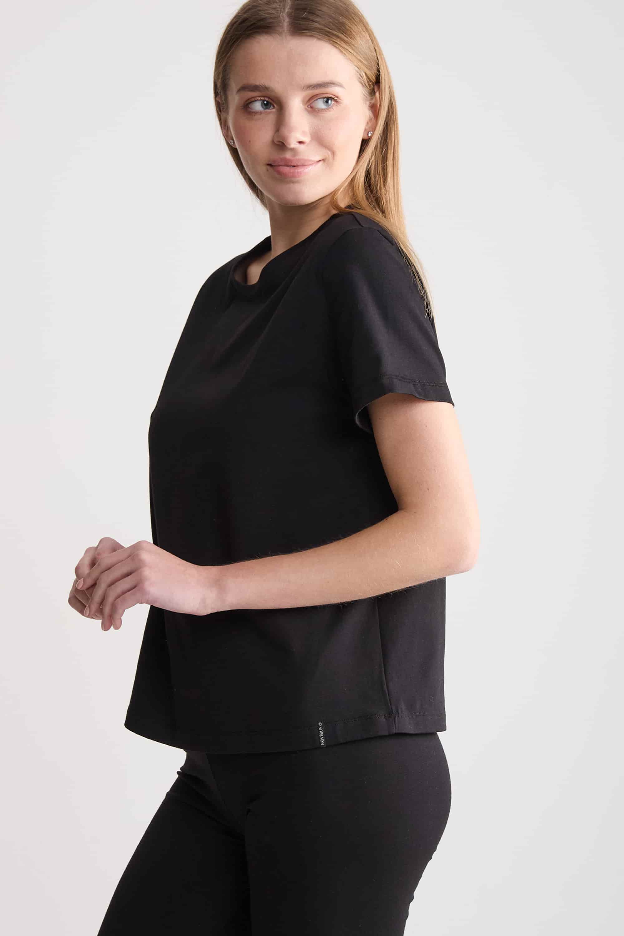 Базова бавовняна футболка LH320-03 Regular Lady Lima black