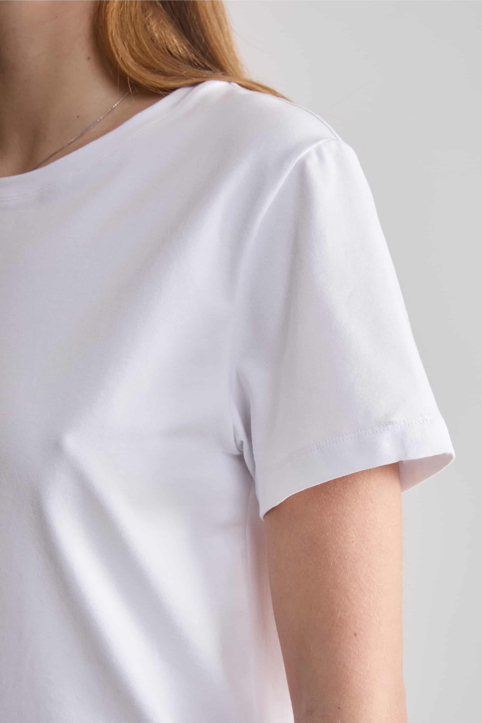 Базовая хлопковая футболка LH320-03 Regular Lady Lima white