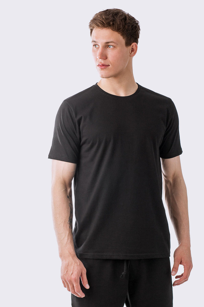 Мужская футболка из хлопка Black t-shirt black