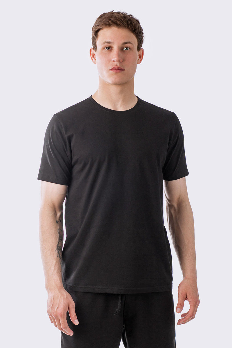 Мужская футболка из хлопка Black t-shirt black